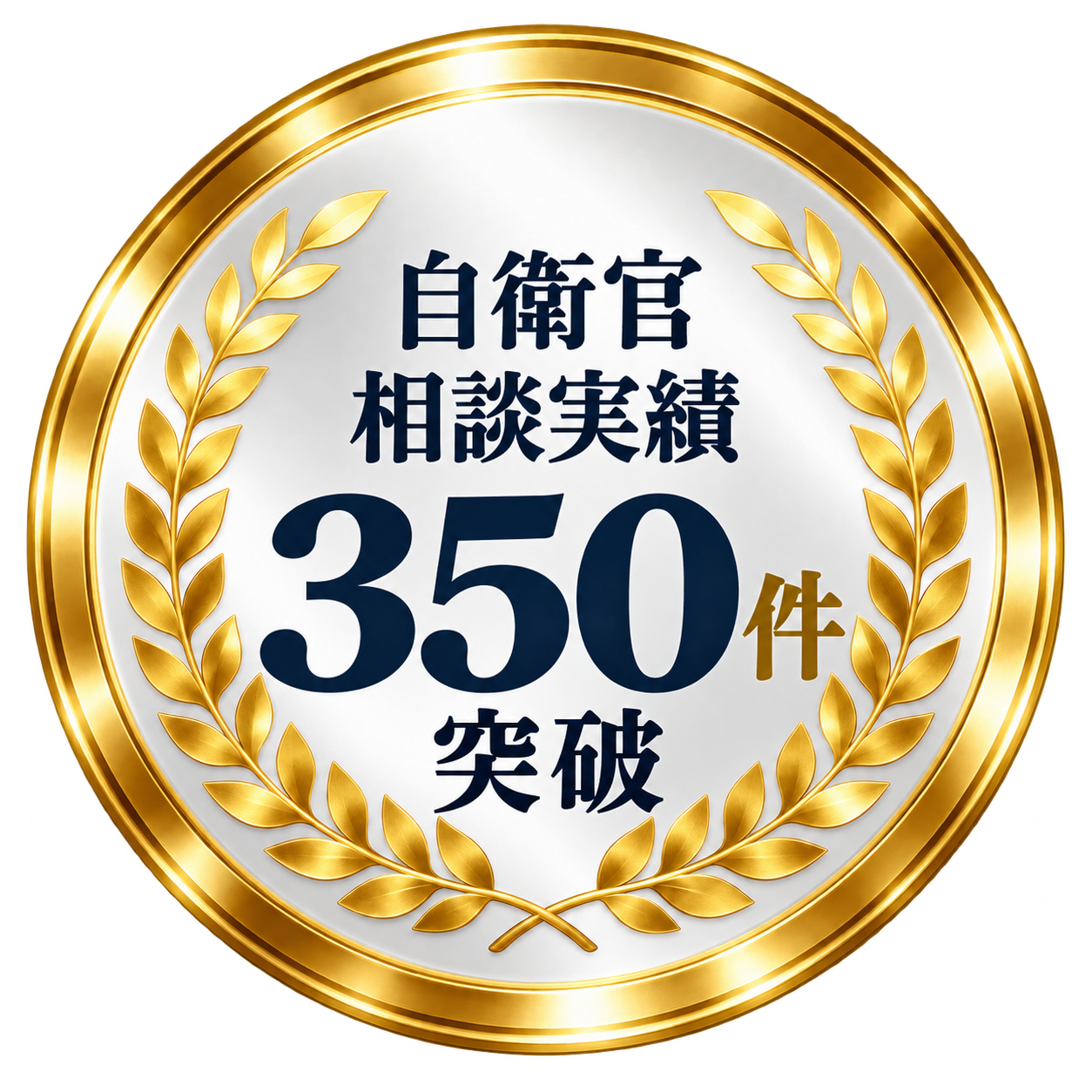 自衛官相談実績350件突破